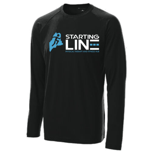 Unisex Long Sleeve Performance Shirt (Black) Thumbnail
