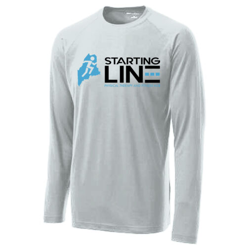 Unisex Long Sleeve Performance Shirt (White) Thumbnail